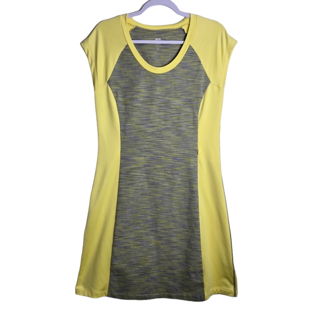 TITLE NINE Athleisure‎ Outdoorsy Stretch Yellow Grey Dress M
